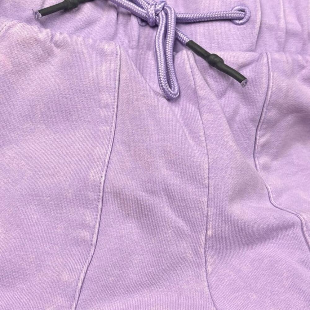 Joy Lab Women's Purple Drawstring Acid Wash Activewear Lounge Sweat Shorts M - Picture 6 of 7